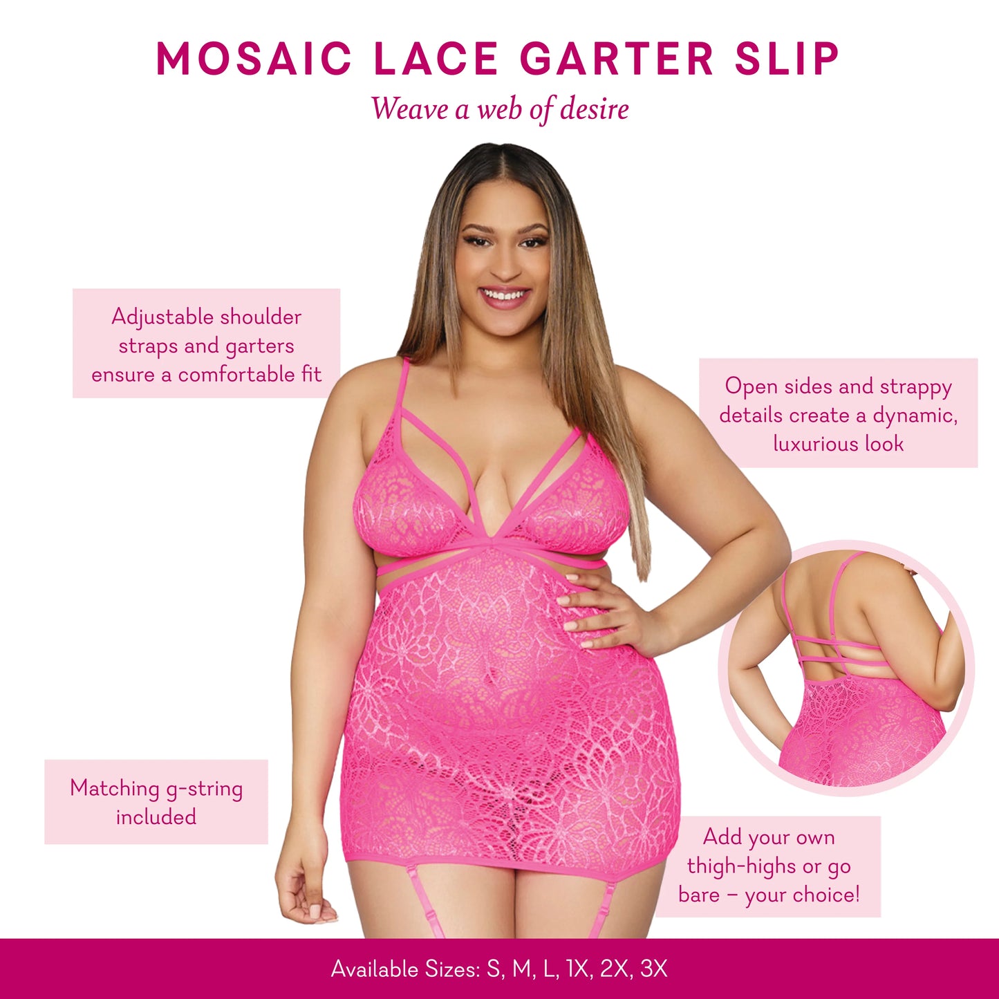 Mosaic Lace Slip